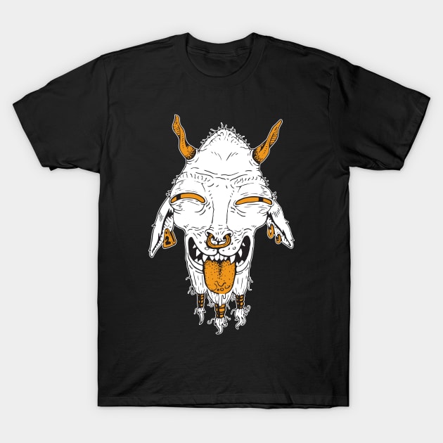Goat Head T-Shirt by jonathanmor